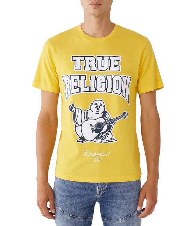 True Religion Short Sleeve Buddha Tee Men's T Shirt Black : XL