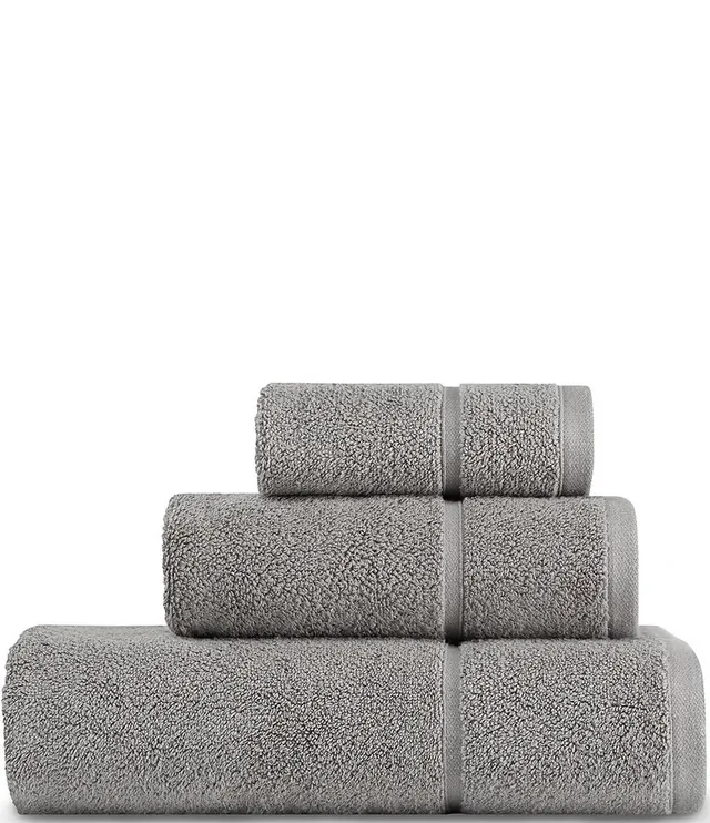 Vera Wang Modern Lux Terry 3pc Towel Set In White