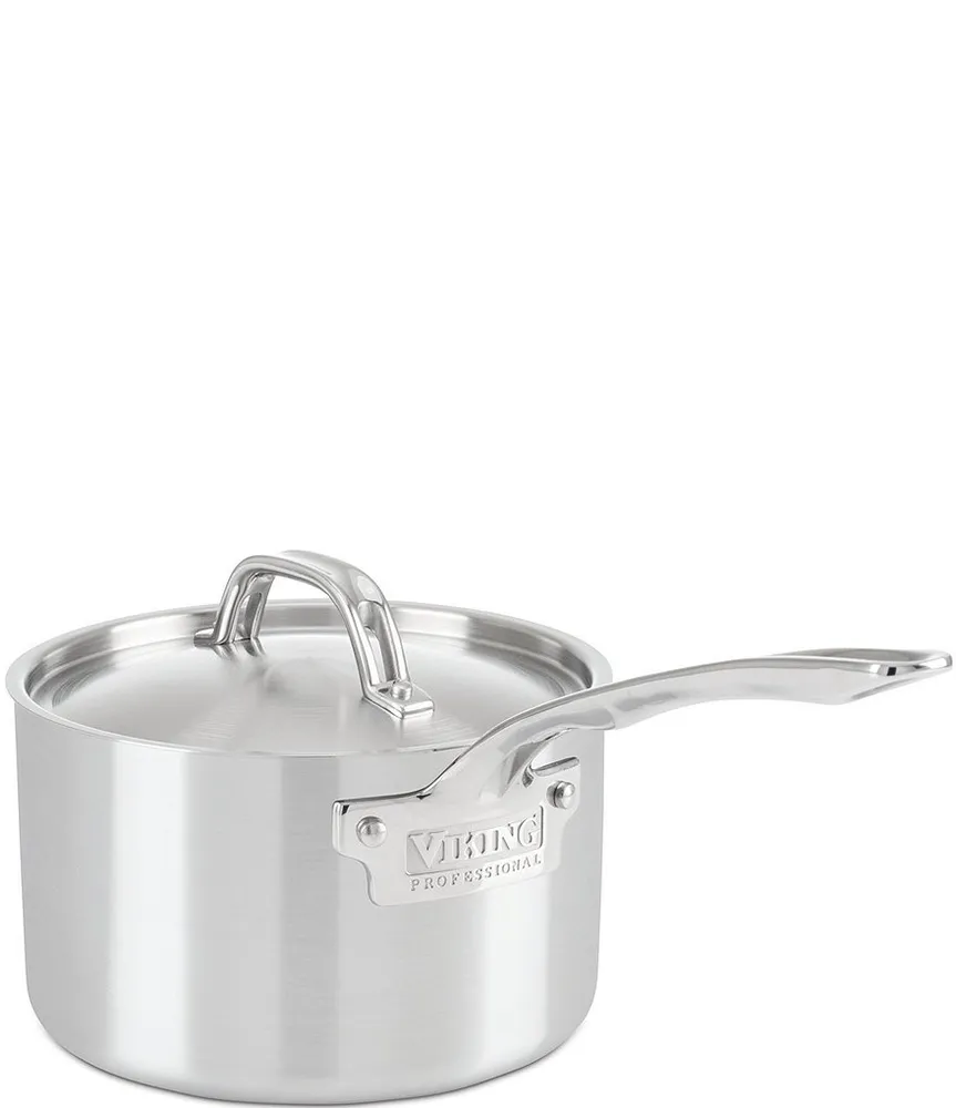 Viking Contemporary 3-Ply Stainless Steel 5.2 qt. Dutch Oven with Lid