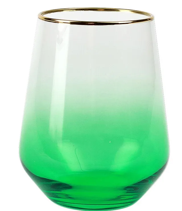 Vietri Rainbow Jewel Tone Assorted Martini Glasses - Set of 4