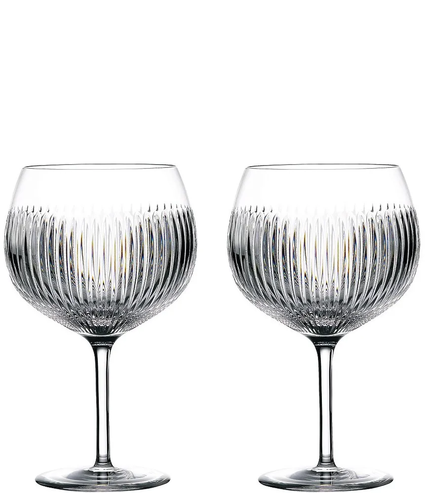 Waterford Crystal Mara Set of 2 Stemless Wine Glasses 