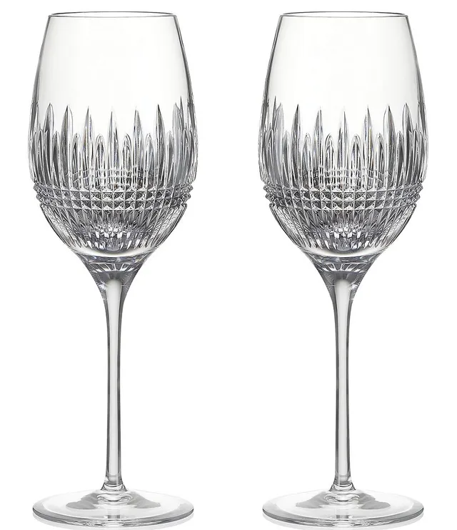 Waterford Crystal Mara Set of 2 Stemless Wine Glasses 