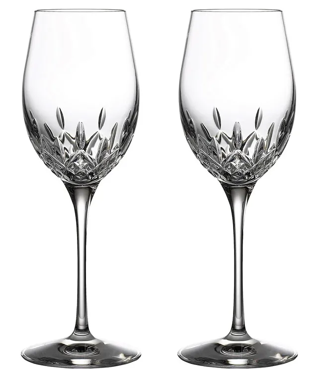 Waterford Crystal Mara Set of 2 Stemless Wine Glasses 