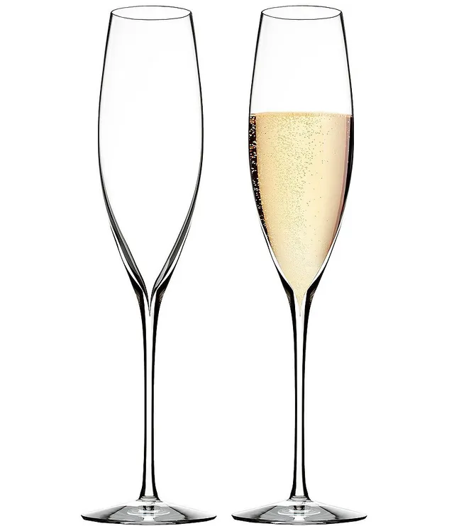 Waterford Crystal Elegance Optic Champagne Flutes, Set of 2