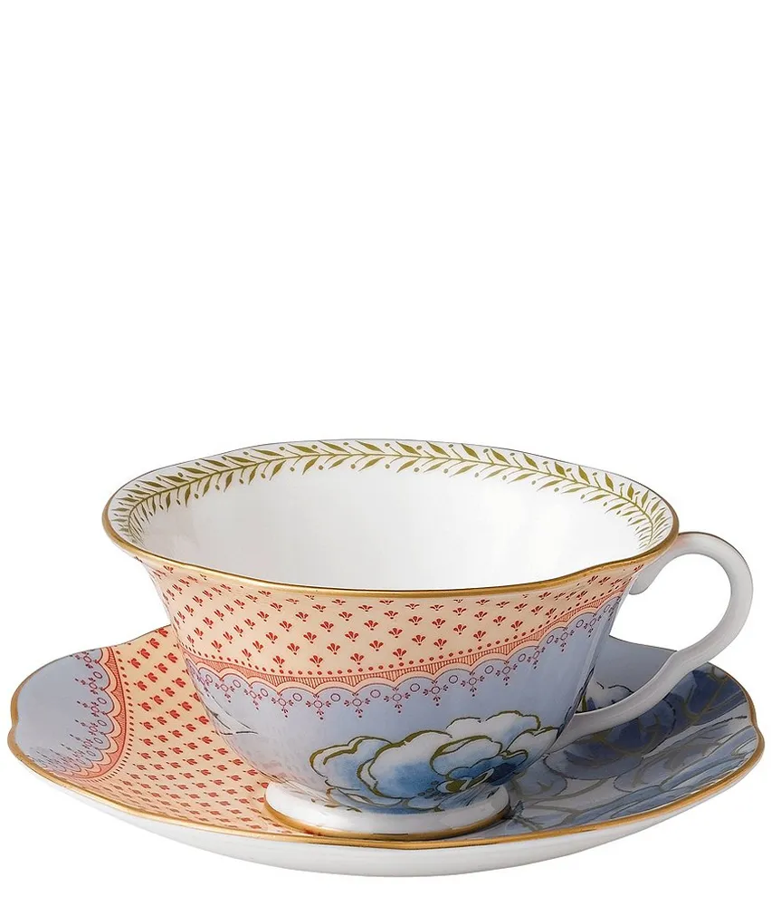 Wedgwood Butterfly Bloom Floral Bouquet Teacup & Saucer