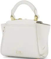 ZAC Zac Posen Eartha White Floral Mini Top Handle Leather Satchel Bag