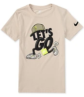 3BRAND by Russell Wilson Big Boys 8-20 Short Sleeve Let's Go! Capmando Graphic T-Shirt