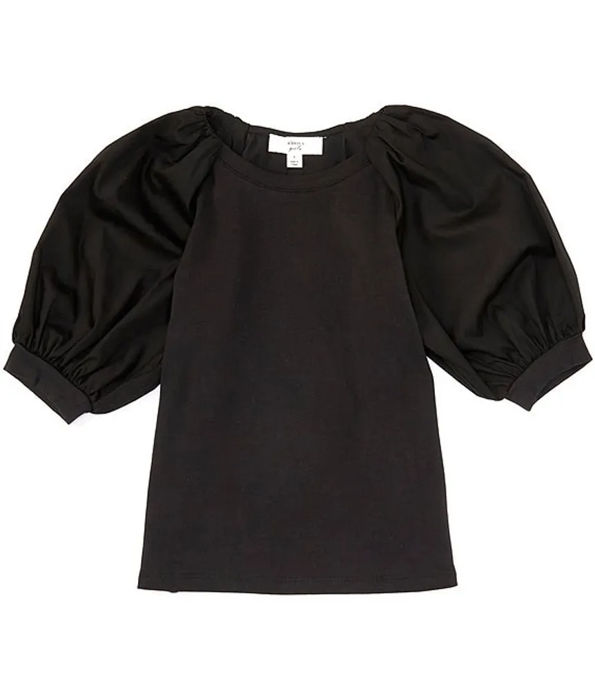 A Loves Big Girls 7-16 Puff Sleeve Pullover Blouse