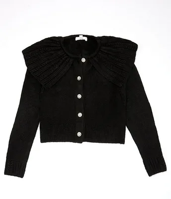 A Loves Big Girls 7-16 Capelet Collar Sweater