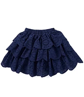 A Loves Big Girls 7-16 Tiered Eyelet Skirt