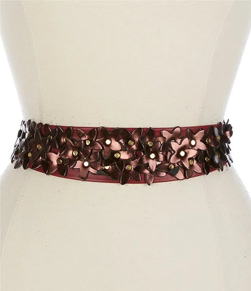 ADA 2#double; Flower Naomi Leather Belt