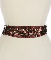 ADA 2#double; Flower Naomi Leather Belt