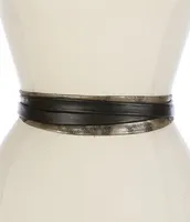 ADA 2#double; Midi Wrap Leather Belt