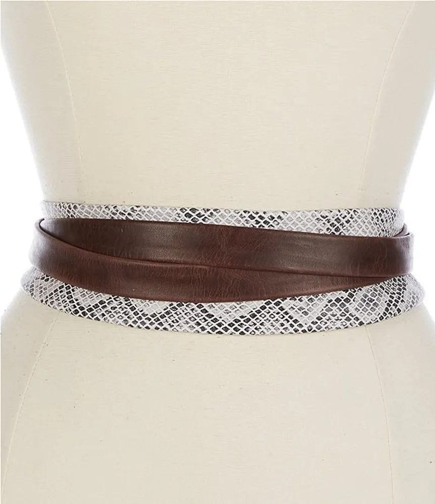 ADA 3#double; Classic Wrap Leather Belt