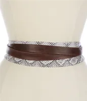 ADA 3#double; Classic Wrap Leather Belt