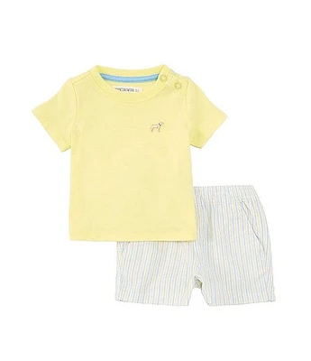 Adventurewear 360 Baby Boy 3-24 Months Round Neck Short Sleeve T-Shirt Stripe Set