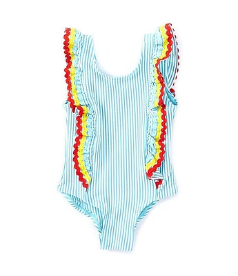 Adventurewear 360 Baby Girls 3-24 Months One Piece Ric Rac Stripe Swimsuit
