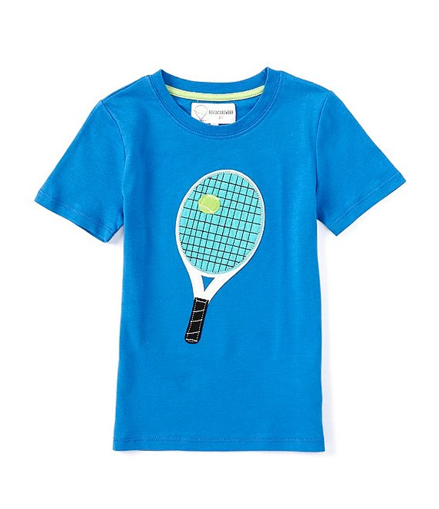 Adventurewear 360 Little Boys 2T-6 Short Sleeve Tennis Racket Applique T-Shirt