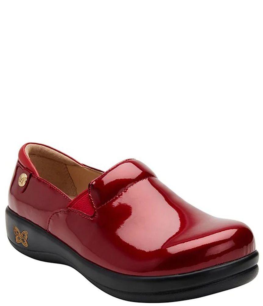 clogs patent leather