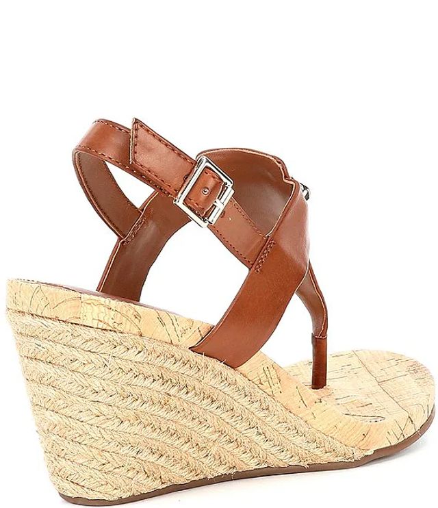 Buy Qupid beige Thong Wedge Sandals for Women in MENA, Worldwide