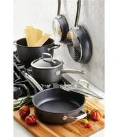 Anolon Accolade Twin Pack 8#double; & 10#double; Open Skillet