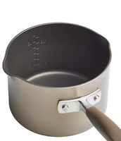 Anolon Advanced Home Hard Anodized Nonstick Bronze 2-Quart Straining Saucepan