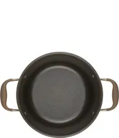 Anolon Advanced Home Hard Anodized Nonstick Bronze 4.5-Quart Covered Tapered Saucepot