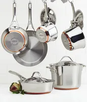 Anolon Nouvelle Copper & Stainless Steel 10-Piece Cookware Set