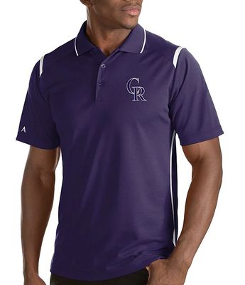 Colorado Rockies Antigua Women's Tribute Polo - Gray 