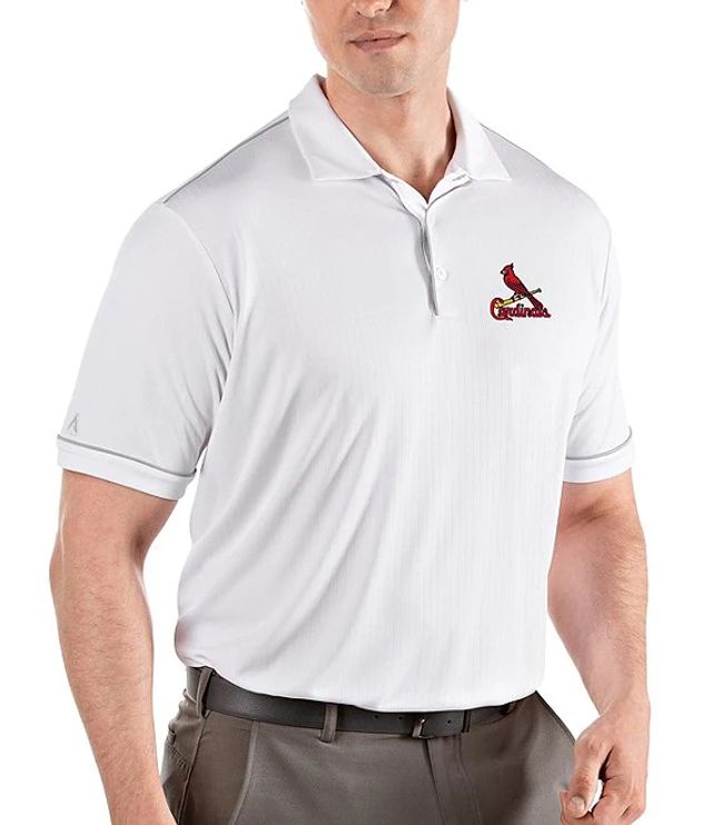 St. Louis Cardinals Antigua Tribute Polo - Gray, Men's, Size: XL