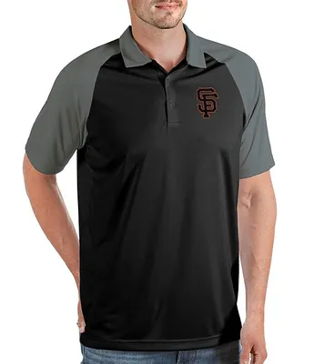 Antigua MLB San Francisco Giants Nova Short-Sleeve Colorblock Polo Shirt