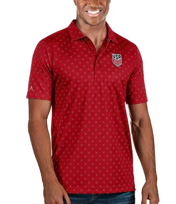 Antigua USA Soccer Spark Short-Sleeve Polo Shirt