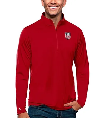 Antigua USA Soccer Tribute Quarter-Zip Pullover