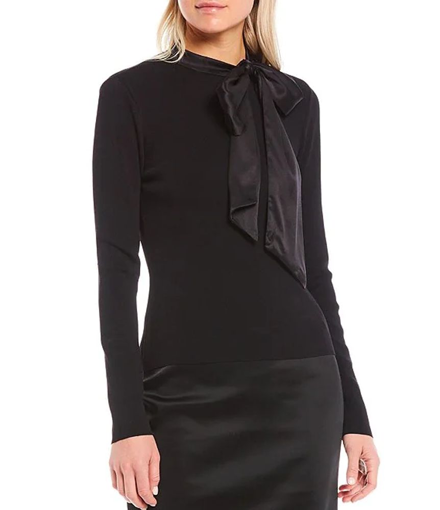 high neck blouse long sleeve