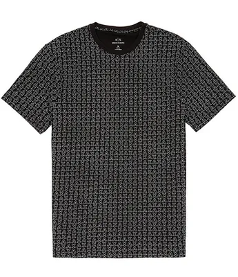 Armani Exchange Allover Logo Short Sleeve T-Shirt