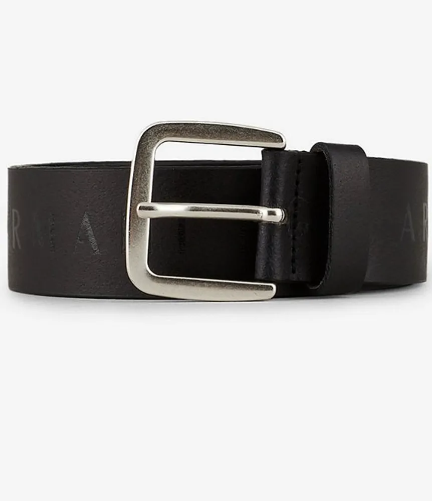 Armani Exchange Embossed Logo 1.6#double; Belt