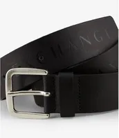 Armani Exchange Embossed Logo 1.6#double; Belt