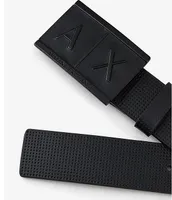 Armani Exchange Perfect Rectangular 1.4#double; Buckle Belt