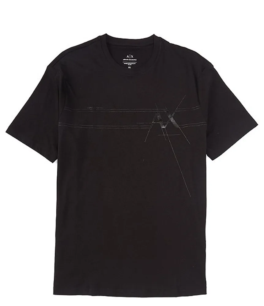 Armani Exchange Shiny Logo Short Sleeve T-Shirt