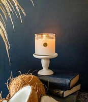Aromatique Sunkissed Sandalwood Textured Glass Candle