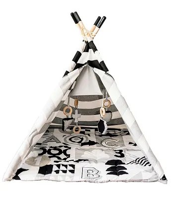 Wonder & Wise by Asweets ABC Striped Activity Teepee Play Tent