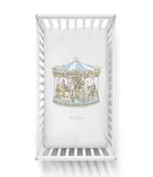 Atelier Choux Paris Baby Satin Carousel Fitted Crib Sheets
