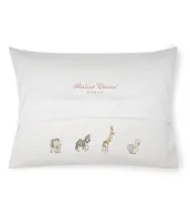 Atelier Choux Paris Satin Pink Carousel Print Decorative Nursery Pillow