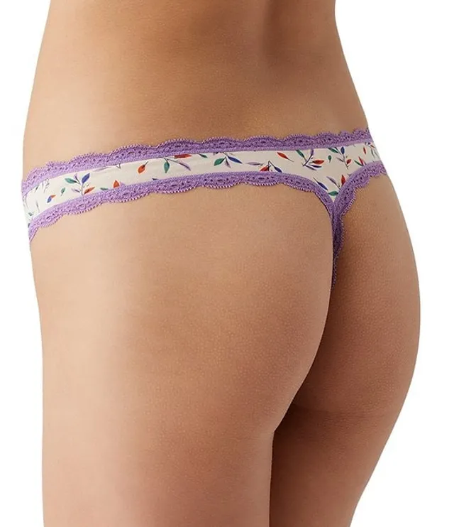 b.tempt'd by Wacoal Inspired Eyelet Stretch Lace Trim Thong