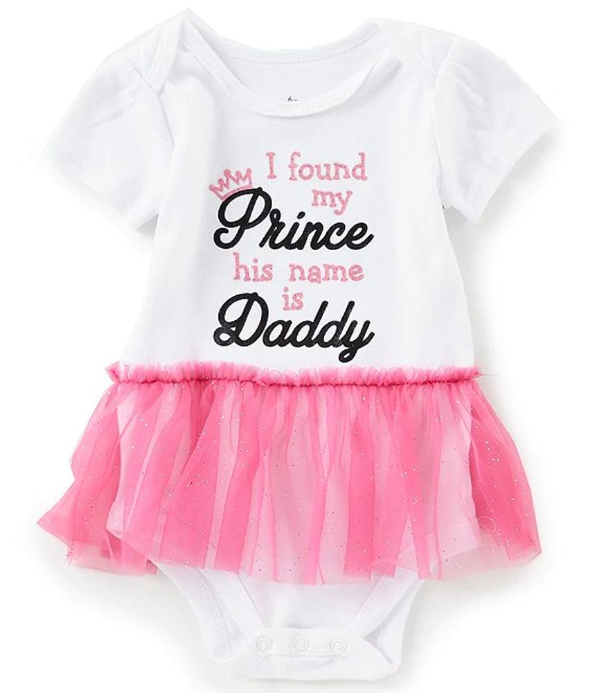 Baby Starters Girls 3-12 Months Short-Sleeve I Found My Prince Bodysuit