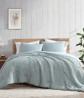 Bamboo Bliss by Royal Heritage Cascade Waffle Weave Comforter Mini Set