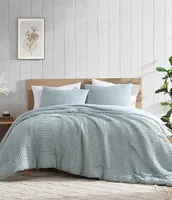Bamboo Bliss by Royal Heritage Cascade Waffle Weave Duvet Cover Mini Set