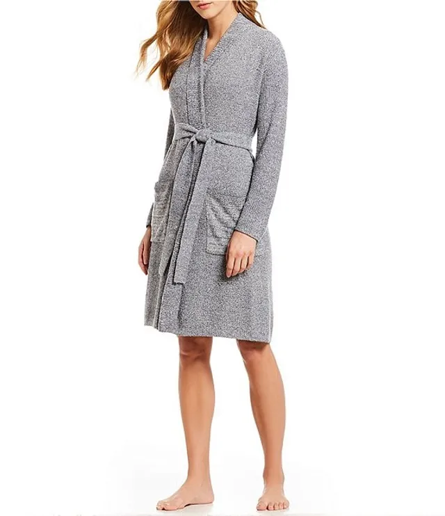 Barefoot Dreams Cozychic Solid Ribbed Hooded Lounge Cozy Robe