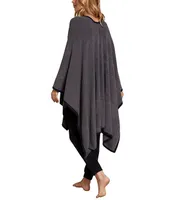 Barefoot Dreams CozyChic® Lite Bordered 3/4 Sleeve Knit Bed Jacket