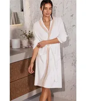 Barefoot Dreams CozyChic® Ultra Lite Tipped Ribbed Short Robe